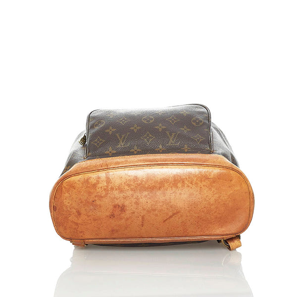 ルイ ヴィトン モノグラム モンスリMM リュック バックパック M51136 ブラウン PVC レザー レディース LOUIS VUITTON 【中古】