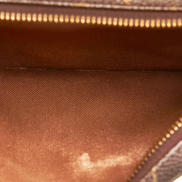 ルイ ヴィトン モノグラム モンスリMM リュック バックパック M51136 ブラウン PVC レザー レディース LOUIS VUITTON 【中古】