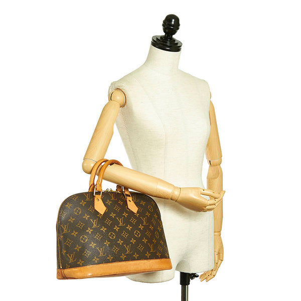 ルイ ヴィトン モノグラム アルマ ハンドバッグ M51130 ブラウン PVC レザー レディース LOUIS VUITTON 【中古】