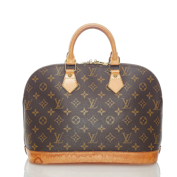 ルイ ヴィトン モノグラム アルマ ハンドバッグ M51130 ブラウン PVC レザー レディース LOUIS VUITTON 【中古】