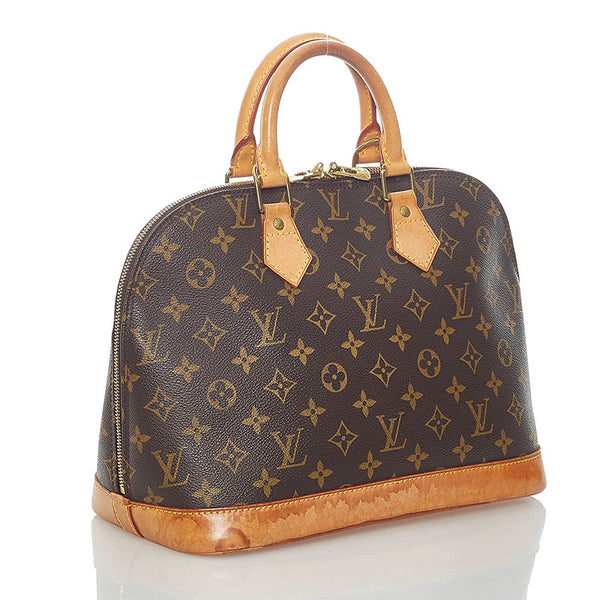 ルイ ヴィトン モノグラム アルマ ハンドバッグ M51130 ブラウン PVC レザー レディース LOUIS VUITTON 【中古】