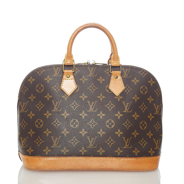ルイ ヴィトン モノグラム アルマ ハンドバッグ M51130 ブラウン PVC レザー レディース LOUIS VUITTON 【中古】