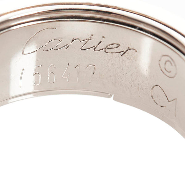 カルティエ K18WG ホワイトゴールド アストロラブ リング 指輪 レディース CARTIER 9号 【中古】