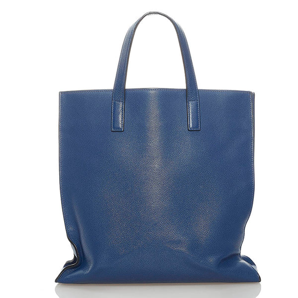 プラダ ハンドバッグ トートバッグ ブルー レザー レディース PRADA 【中古】