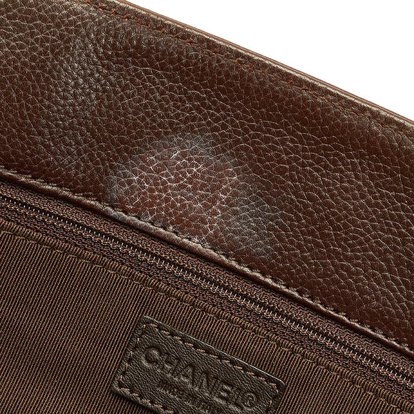 シャネル エグゼクティブ ココマーク トートバッグ ハンドバッグ ブラウン  レザー レディース CHANEL 【中古】