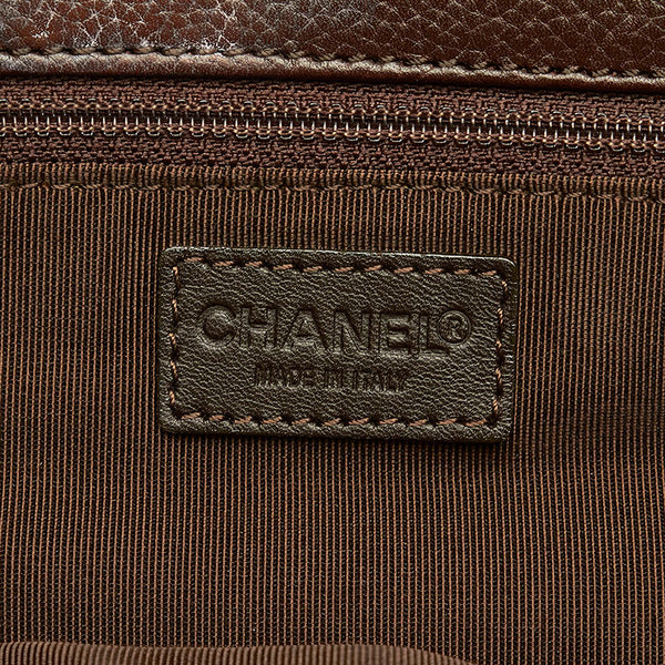 シャネル エグゼクティブ ココマーク トートバッグ ハンドバッグ ブラウン  レザー レディース CHANEL 【中古】