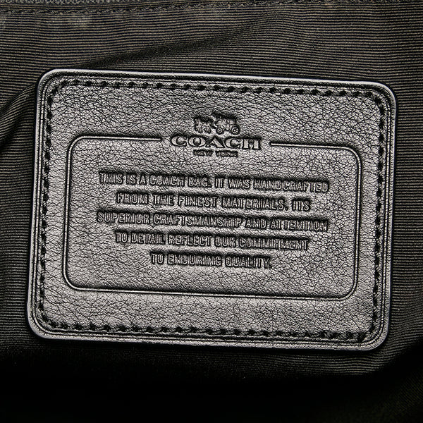 コーチ ビジネスバッグ ショルダーバッグ 2WAY ブラック レザー メンズ COACH 【中古】