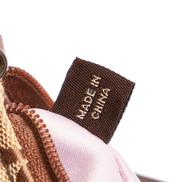 コーチ シグネチャー 斜め掛け ショルダーバッグ ベージュ ブラウン キャンバス レザー レディース COACH 【中古】