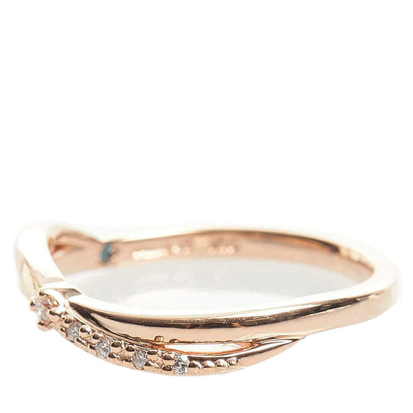 カナルヨンドシー K10PG ピンクゴールド ダイヤ リング 指輪 レディース canal4℃ 7号 【中古】