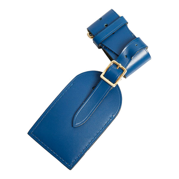 ルイ ヴィトン ポワニエ ネームタグ ブルー レザー レディース LOUIS VUITTON 【中古】