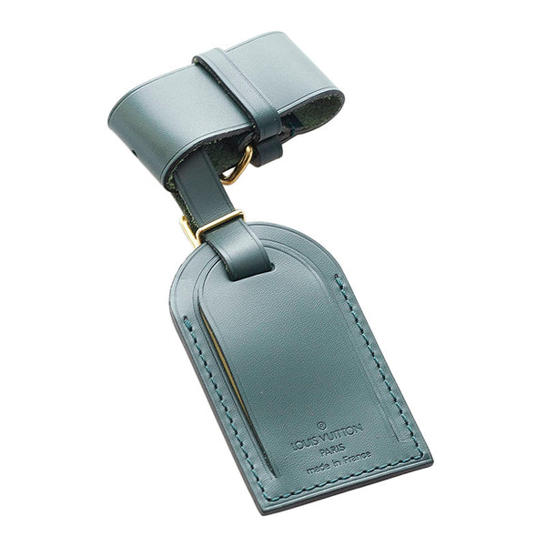 ルイ ヴィトン ポワニエ ネームタグ グリーン レザー レディース LOUIS VUITTON 【中古】