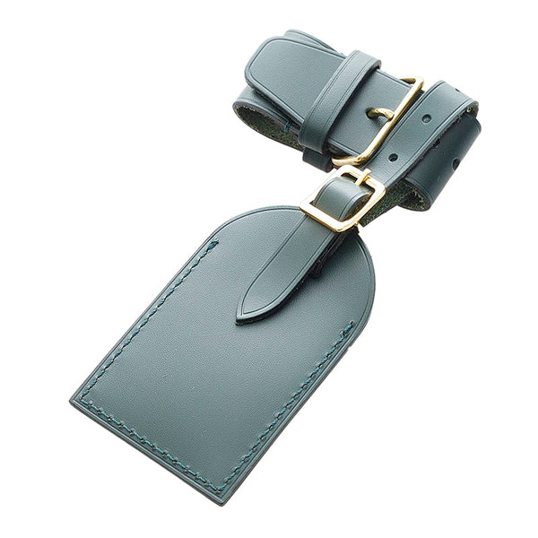 ルイ ヴィトン ポワニエ ネームタグ グリーン レザー レディース LOUIS VUITTON 【中古】