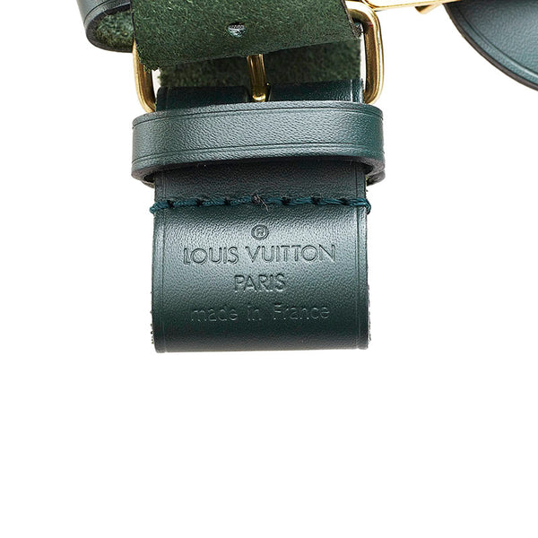 ルイ ヴィトン ポワニエ ネームタグ グリーン レザー レディース LOUIS VUITTON 【中古】