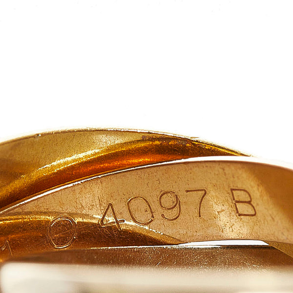 カルティエ トリニティ スリーカラー リング 指輪 K18WG ホワイトゴールド K18YG イエローゴールド K18WG ピンクゴールド レディース CARTIER 【中古】