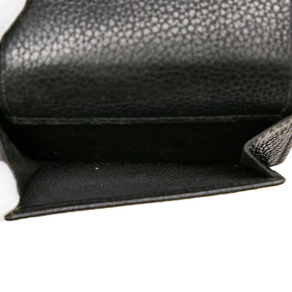ジミーチュウ スタースタッズ スモールウォレット コンパクトウォレット  三つ折り財布 ブラック カーフ レディース JIMMY CHOO 【中古】
