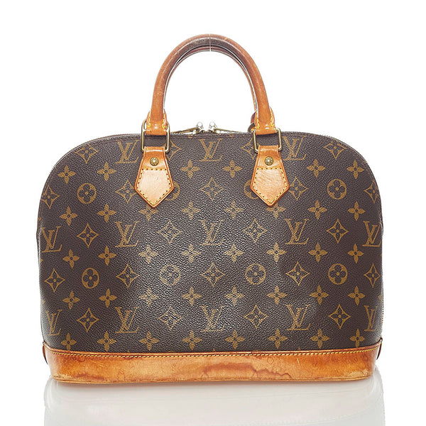 ルイ ヴィトン モノグラム アルマ PM ハンドバッグ M51130 ブラウン PVC レザー レディース LOUIS VUITTON 【中古】