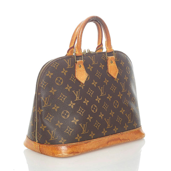 ルイ ヴィトン モノグラム アルマ PM ハンドバッグ M51130 ブラウン PVC レザー レディース LOUIS VUITTON 【中古】