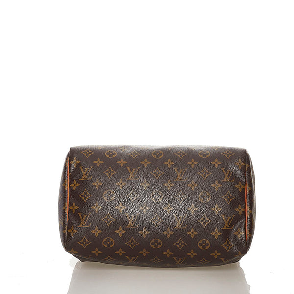 ルイ ヴィトン モノグラム スピーディ 30 ハンドバッグ ミニボストンバッグ M41526 ブラウン PVC レザー レディース LOUIS VUITTON 【中古】