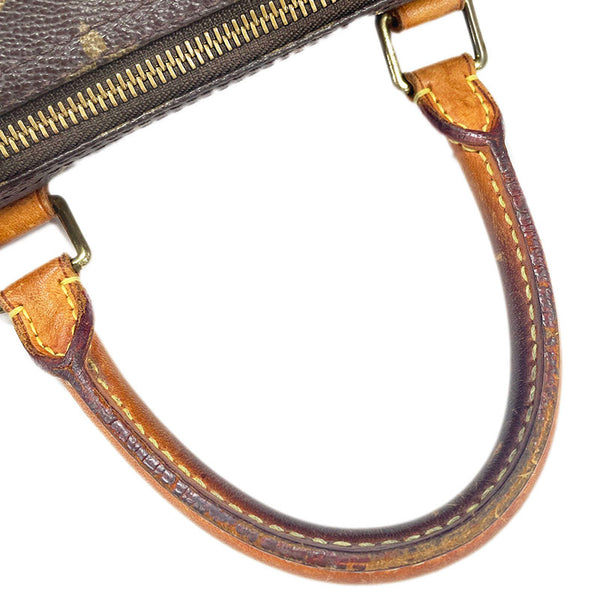 ルイ ヴィトン モノグラム スピーディ 30 ハンドバッグ ミニボストンバッグ M41526 ブラウン PVC レザー レディース LOUIS VUITTON 【中古】