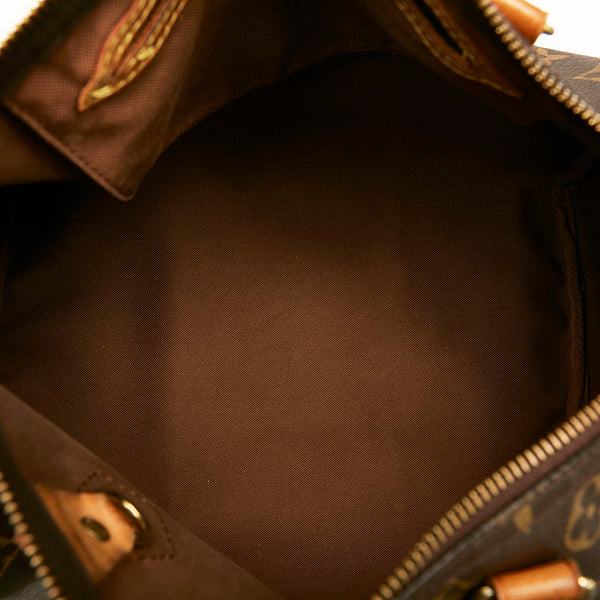 ルイ ヴィトン モノグラム スピーディ 30 ハンドバッグ ミニボストンバッグ M41526 ブラウン PVC レザー レディース LOUIS VUITTON 【中古】