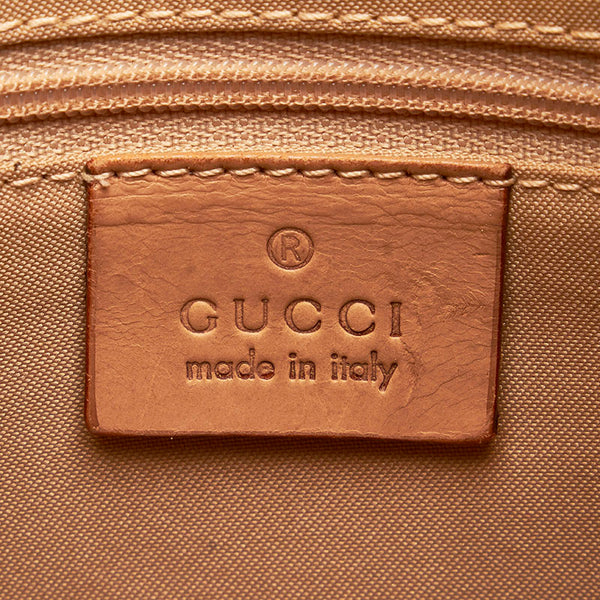 グッチ GGキャンバス ワンショルダーバッグ 001 3766 ホワイト ベージュ キャンバス レザー レディース GUCCI 【中古】