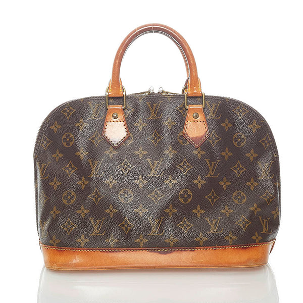 ルイ ヴィトン モノグラム アルマ PM ハンドバッグ M51130 ブラウン PVC レザー レディース LOUIS VUITTON 【中古】