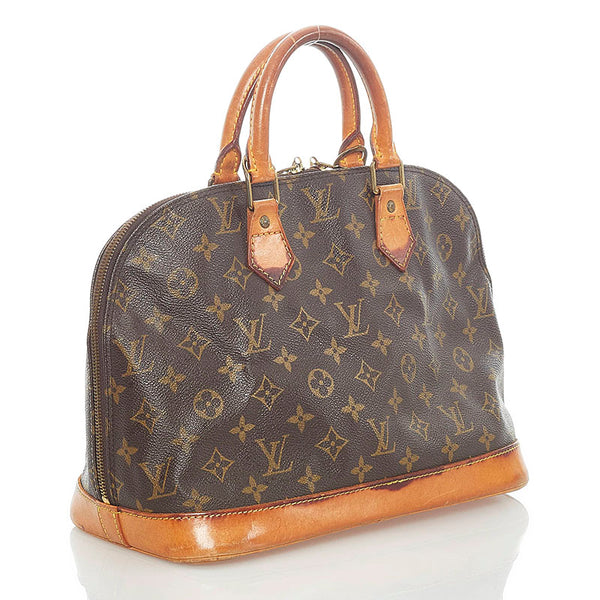 ルイ ヴィトン モノグラム アルマ PM ハンドバッグ M51130 ブラウン PVC レザー レディース LOUIS VUITTON 【中古】