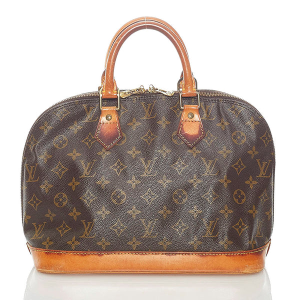 ルイ ヴィトン モノグラム アルマ PM ハンドバッグ M51130 ブラウン PVC レザー レディース LOUIS VUITTON 【中古】