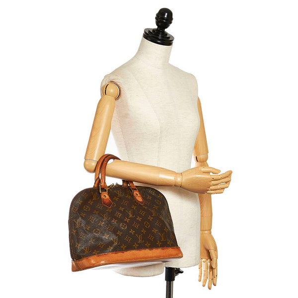 ルイ ヴィトン モノグラム アルマ PM ハンドバッグ M51130 ブラウン PVC レザー レディース LOUIS VUITTON 【中古】