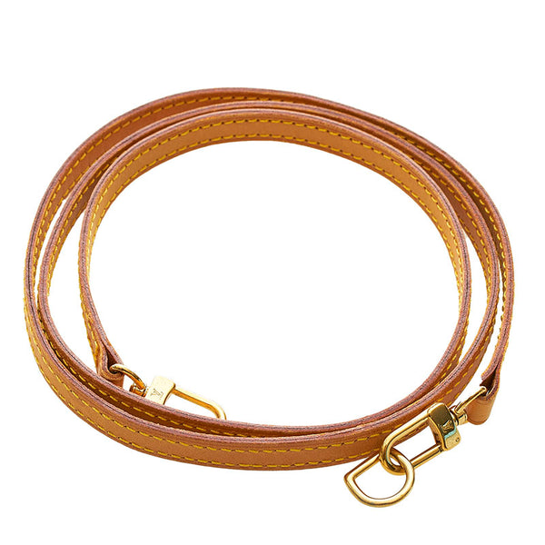 ルイ ヴィトン ショルダーストラップ ブラウン ヌメ革 レディース LOUIS VUITTON 【中古】