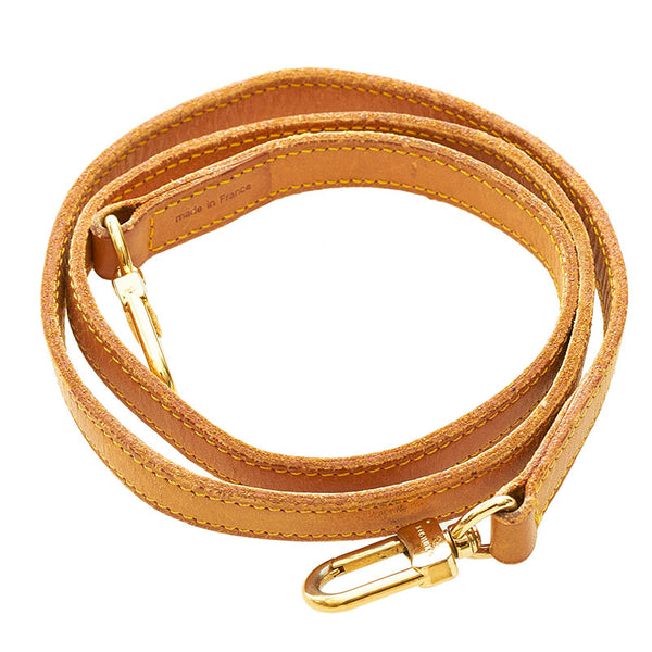 ルイ ヴィトン ショルダーストラップ ブラウン ヌメ革 レディース LOUIS VUITTON 【中古】