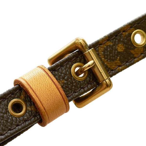 ルイ ヴィトン モノグラム ショルダーストラップ ブラウン PVC レザー レディース LOUIS VUITTON 【中古】