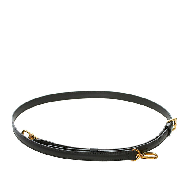 ルイ ヴィトン ショルダーストラップ ブラック レザー レディース LOUIS VUITTON 【中古】