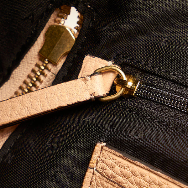 コールハーン タッセル リュック バックパック ベージュ レザー レディース COLE HAAN 【中古】