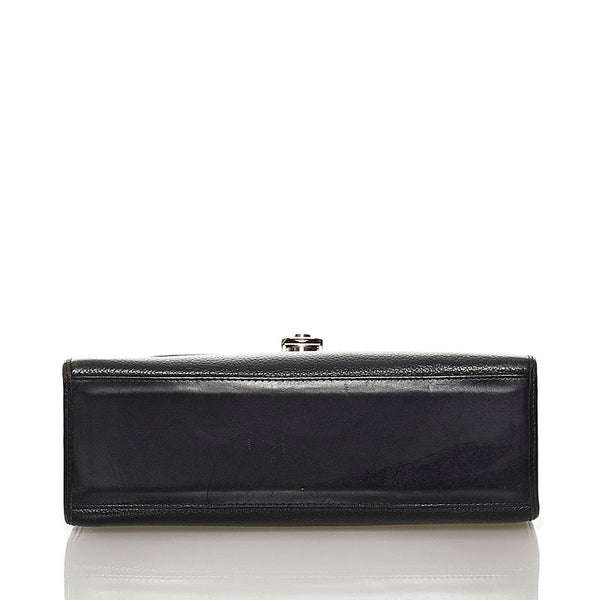 バーバリー ノバチェック シャドーホース ハンドバッグ ショルダーバッグ 2WAY ブラック レザー レディース BURBERRY 【中古】