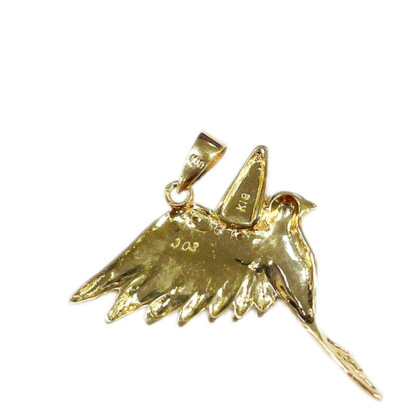 K18YG イエローゴールド ダイヤ0.03ct ペンダントトップ レディース 【中古】