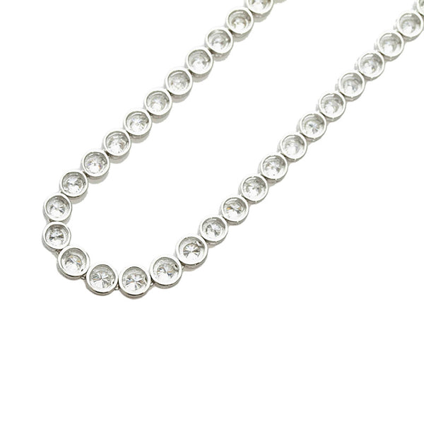 Pt900 プラチナ ダイヤ10.33ct テニスネックレス ネックレス レディース 【中古】