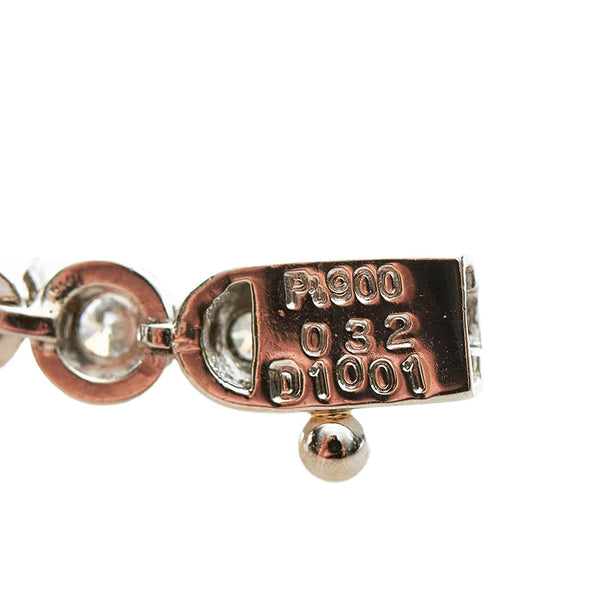 Pt900 プラチナ ダイヤ10.33ct テニスネックレス ネックレス レディース 【中古】