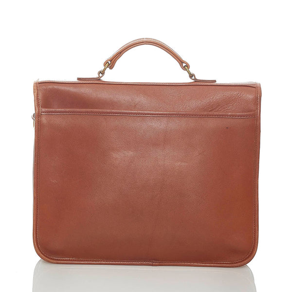 コーチ ショルダーバッグ ビジネスバッグ 2WAY 5181 ブラウン レザー メンズ COACH 【中古】