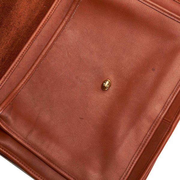 コーチ ショルダーバッグ ビジネスバッグ 2WAY 5181 ブラウン レザー メンズ COACH 【中古】