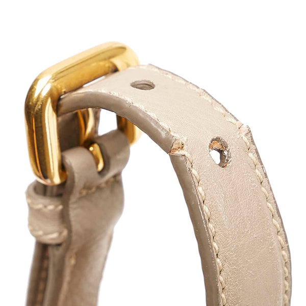 プラダ ヴィッテロダイノ ハンドバッグ ショルダーバッグ 2WAY BR4420 POMICE グレージュ レザー レディース PRADA 【中古】