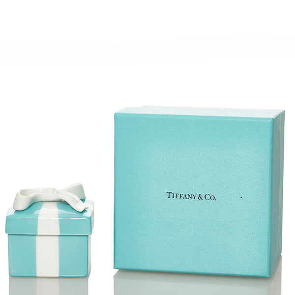 ティファニー ジュエリーボックス その他小物 2143　3764 ティファニーブルー ホワイト 陶器 レディース TIFFANY&Co. 【中古】
