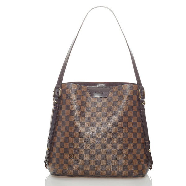 ルイ ヴィトン ダミエ カバ リヴィントン トートバッグ N41108 エベヌ PVC レザー レディース LOUIS VUITTON 【中古】