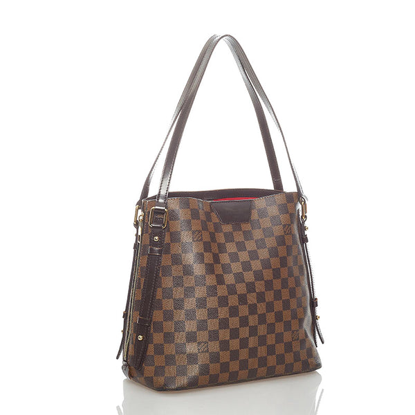 ルイ ヴィトン ダミエ カバ リヴィントン トートバッグ N41108 エベヌ PVC レザー レディース LOUIS VUITTON 【中古】