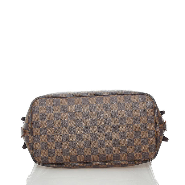 ルイ ヴィトン ダミエ カバ リヴィントン トートバッグ N41108 エベヌ PVC レザー レディース LOUIS VUITTON 【中古】