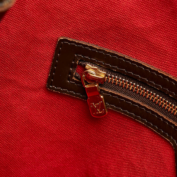 ルイ ヴィトン ダミエ カバ リヴィントン トートバッグ N41108 エベヌ PVC レザー レディース LOUIS VUITTON 【中古】