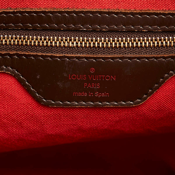 ルイ ヴィトン ダミエ カバ リヴィントン トートバッグ N41108 エベヌ PVC レザー レディース LOUIS VUITTON 【中古】