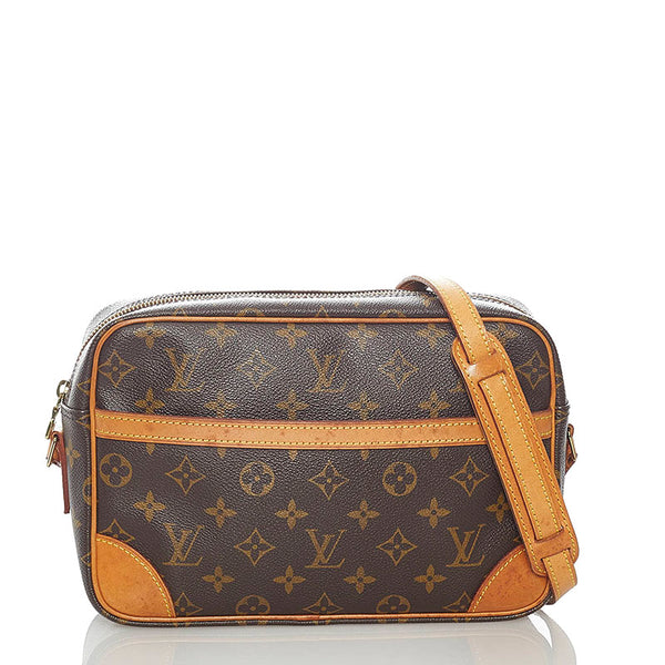 ルイ ヴィトン モノグラム トロカデロ 27 斜め掛け ショルダーバッグ M51274 ブラウン PVC レザー レディース LOUIS VUITTON 【中古】