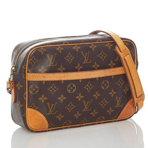 ルイ ヴィトン モノグラム トロカデロ 27 斜め掛け ショルダーバッグ M51274 ブラウン PVC レザー レディース LOUIS VUITTON 【中古】