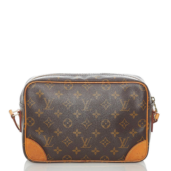 ルイ ヴィトン モノグラム トロカデロ 27 斜め掛け ショルダーバッグ M51274 ブラウン PVC レザー レディース LOUIS VUITTON 【中古】